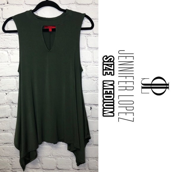Jennifer Lopez Tops - Jennifer Lopez navy green tank